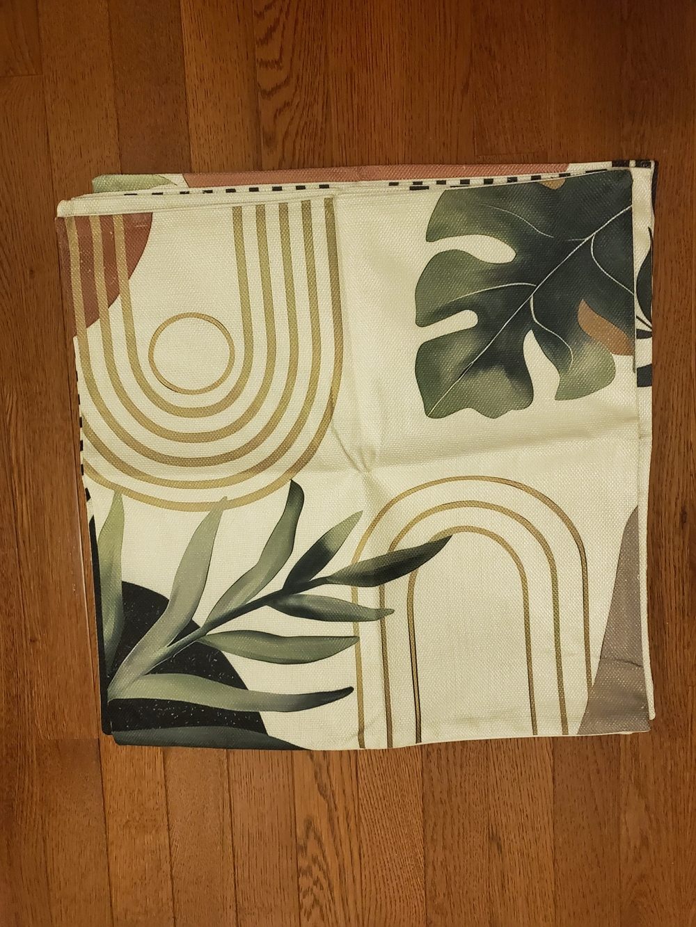 4pk Pillow Covers With Abstract Geometric Print 18x18 - Picture 2 of 4